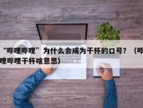 “哔哩哔哩”为什么会成为干杯的口号？（哔哩哔哩干杯啥意思）