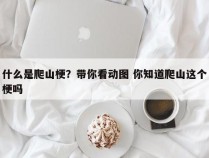 什么是爬山梗？带你看动图 你知道爬山这个梗吗