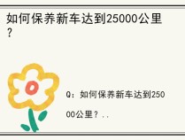 如何保养新车达到25000公里？