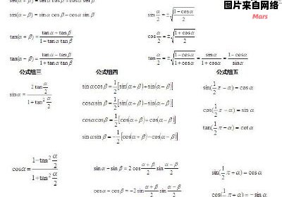 三角函数转换公式详细汇总