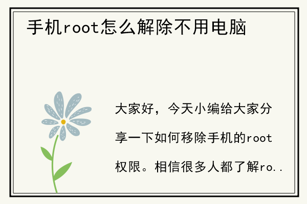 手机root怎么解除不用电脑.jpg